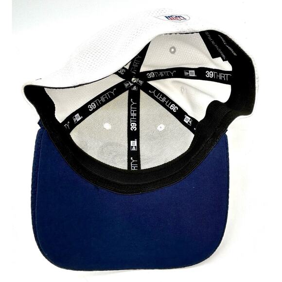 NEW ERA Los Angeles Rams 39THIRTY Stretch Flex Hat Cap Small-Medium White - Picture 9 of 13